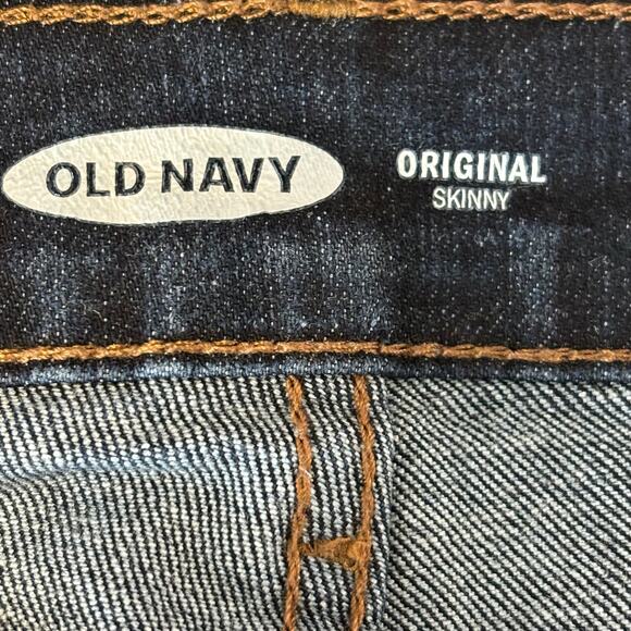 Old Navy Women's Size 10 Short Dark Wash Mid Rise Stretch Skinny Denim Jeans - Picture 3 of 10